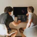 two male software developers working