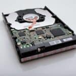 A black and gray internal HDD